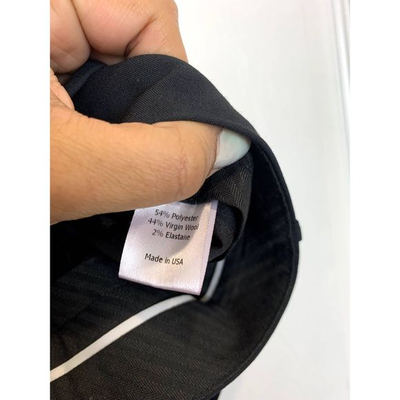 La Ligne Le Black Cigarette Tuxedo Pants Wool Blend NWT Size 4 - Picture 5 of 10